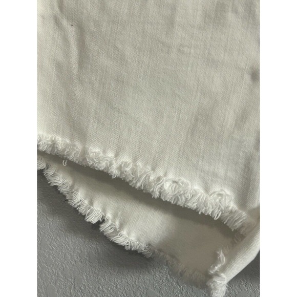 L'AGENCE Women’s Cutoff White Raw Frayed Hem Denim Zoe Short Relaxed New Size 29 - Picture 8 of 11